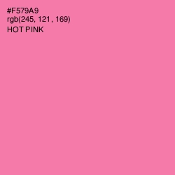 #F579A9 - Hot Pink Color Image